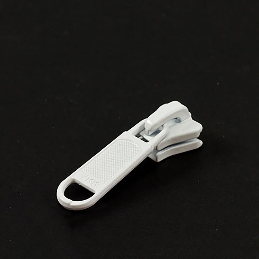 YKK® #5 Vislon Metal Single-Pull Slide - White