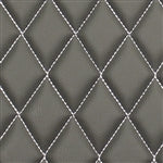 Basic Diamond Stitch - Gray Vinyl