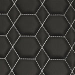Diamond Hex Stitch - Black Vinyl
