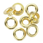 #00 Plain Grommets & Was Hers 3/16" Brass 1 Gr Grommet 00 Brass Washer Grommets