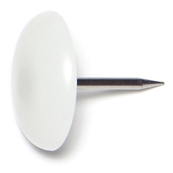 Glides - 3/4" Plastic Dome - White
