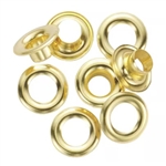 #2 Plain Grommets & Wash Ers 3/8" Brass 1 Gr Su47-3