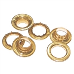 #2 Spur Grommets & Washe Rs 3/8" Brs Rol Rim 1 Gr Grommet 2 Spur Washer Grommets Brass