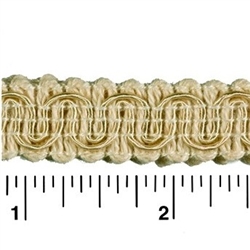 Scroll Gimp - B01 Natural - 1/2" x 36 yds