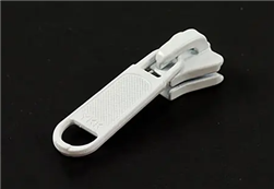 YKK� #5 Vislon Metal Single-Pull Slide - White
